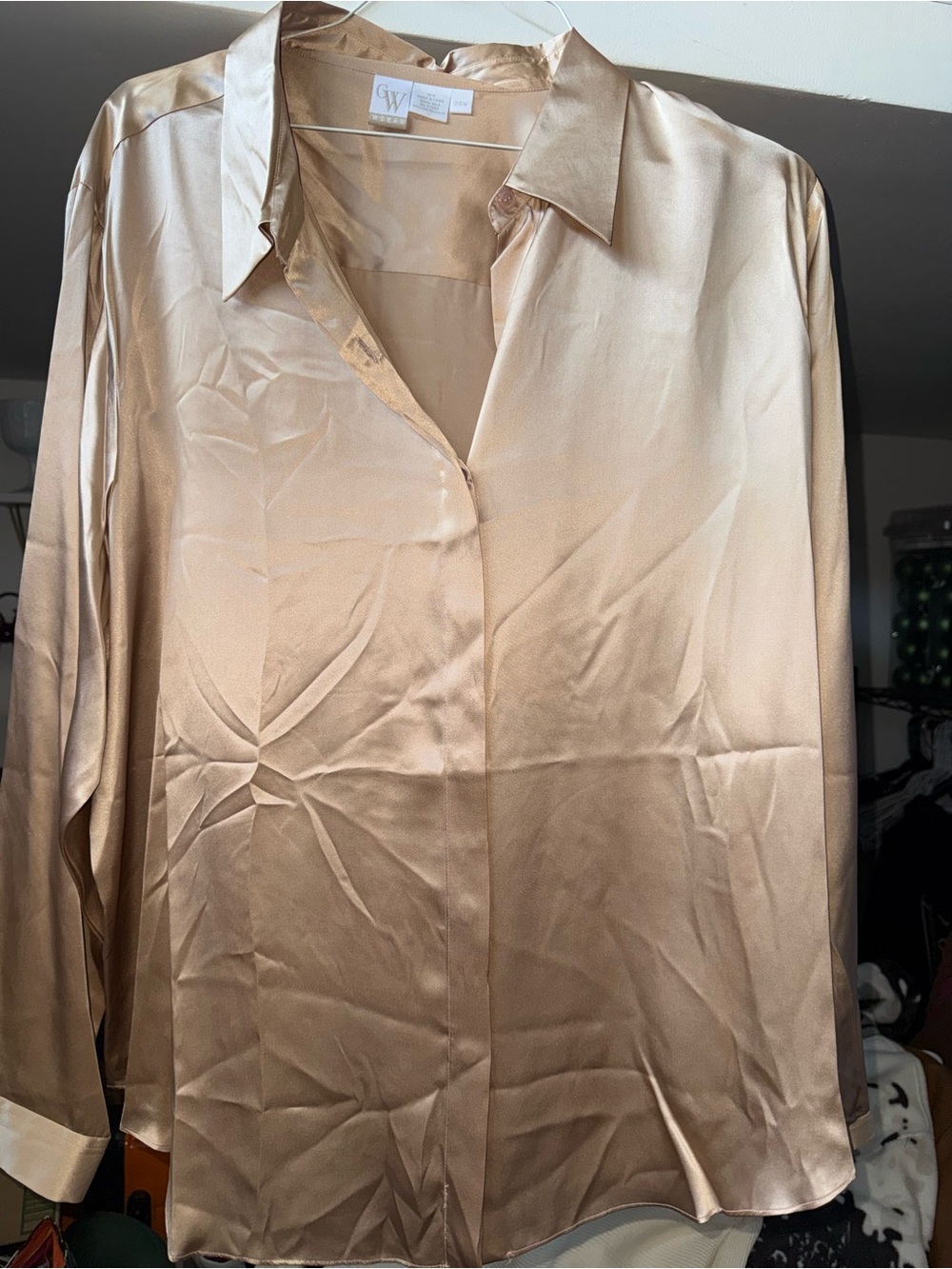 GW 100% silk blouse nwt